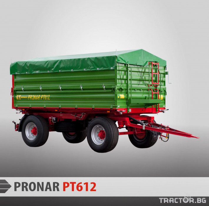 Ремаркета и цистерни Pronar PT612 0 - Трактор БГ